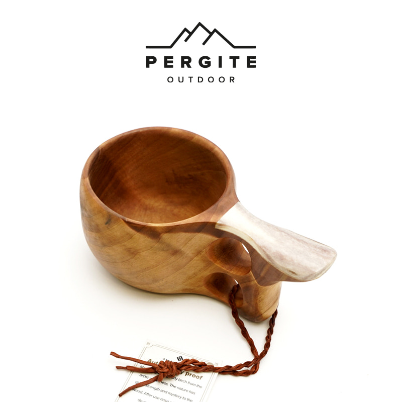 [PERGITE] 페르자이트 스테빌로덤 캠핑용 스웨덴 전통 자작나무 컵 투 핑거 쿡사 우르서스 (11082)